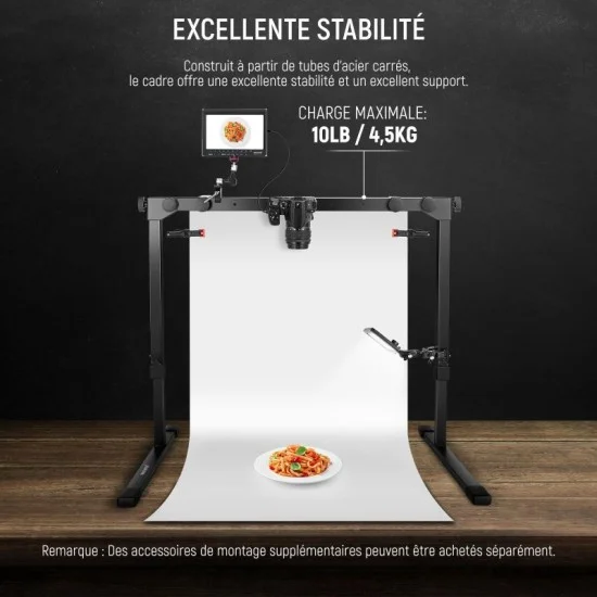 neewer st200 overhead table top mount stand _ black